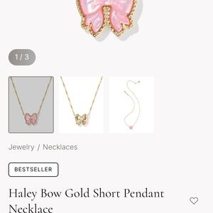 Haley bow gold Kendra Scott Gold Necklace